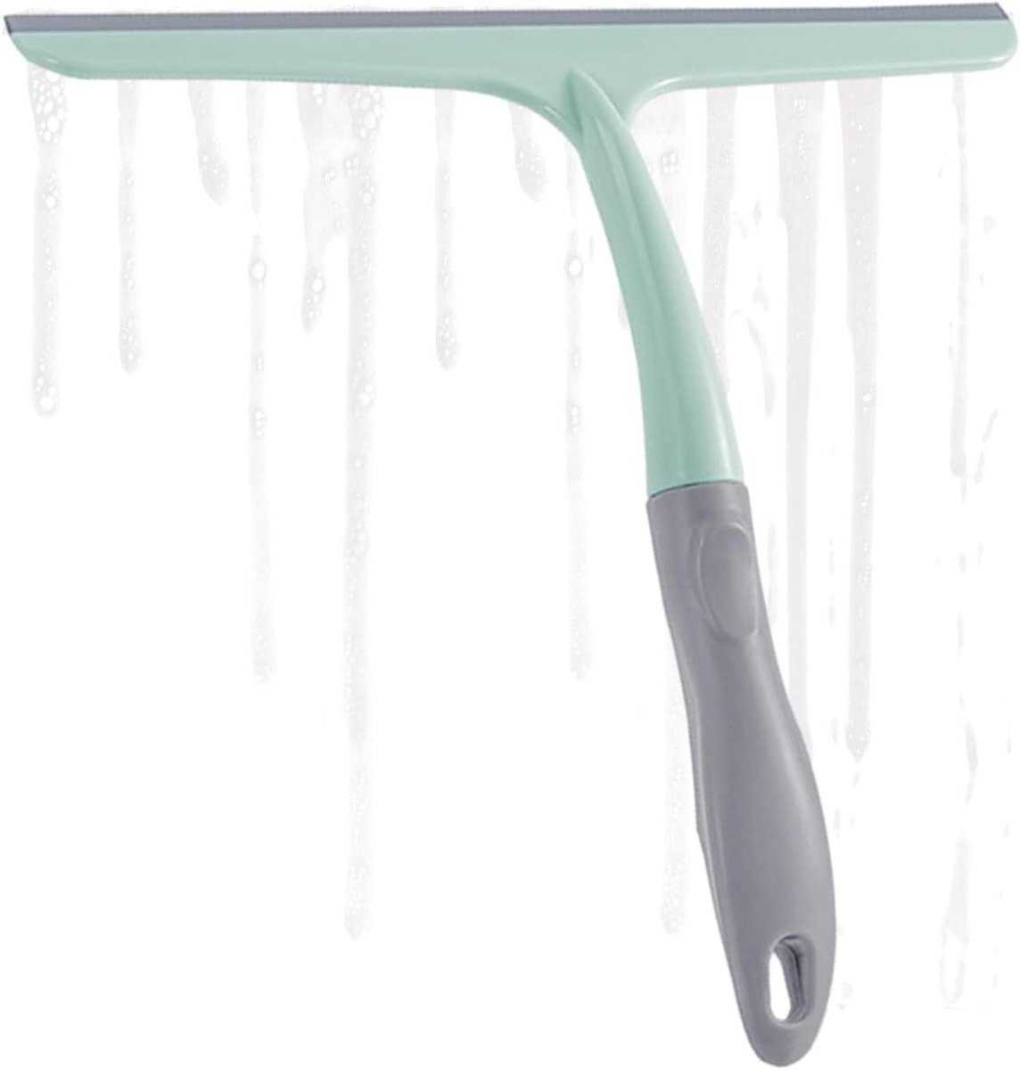 Raamwisser Schraper - Glasreiniger Vloerwisser - Vlekken Verwijderen - Multifunctioneel Ontwerp - 24.5 cm - Groen