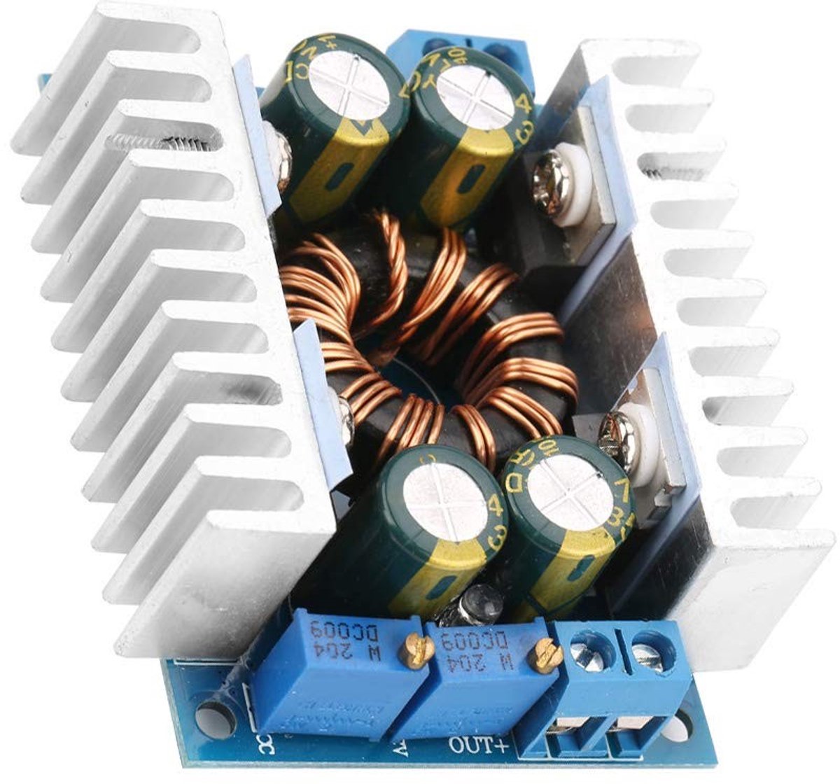 Dailygoody - DC DC Inverter - Boost Converter - Verstelbare Voedingsmodule - Compact Formaat - Verhoogt Spanning van 5-30V - Ideaal voor Elektronica P...