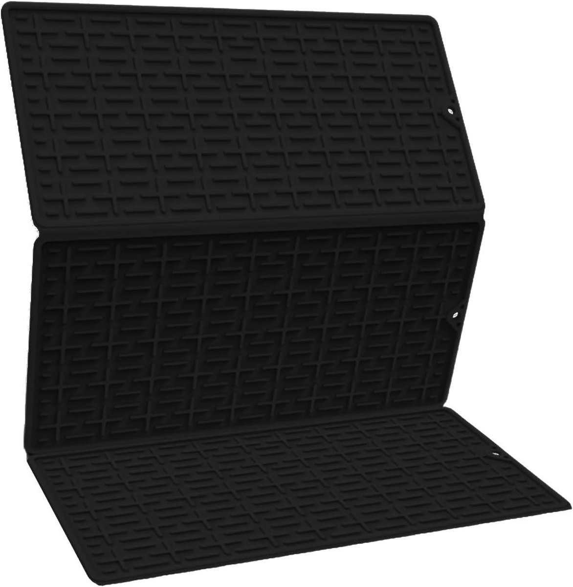 Afwasmat - Keukenmat - Aanrecht Drogen - Hittebestendig Siliconen - 61x40 cm - Zwart