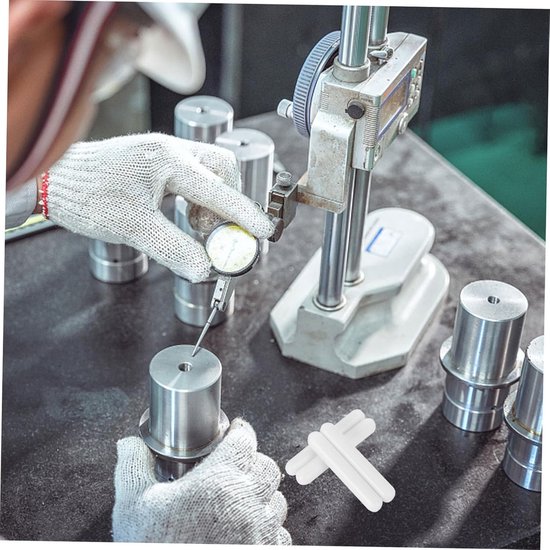 Roerstaafjes Set - Magnetische Mixers - Vloeistoffen Mengen - PTFE Gecoat Hittebestendig - 4 Stuks 5 cm - Wit — afbeelding 5