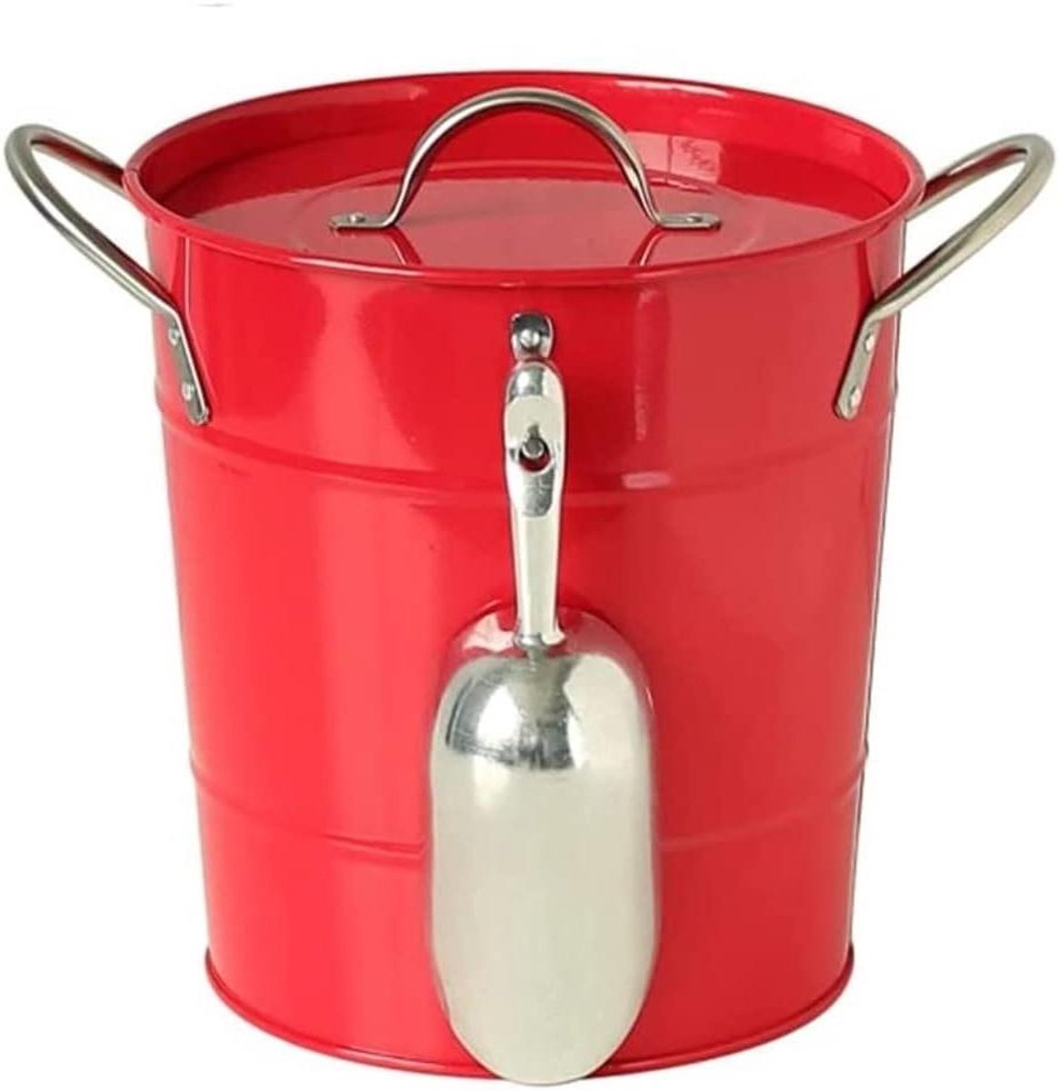 Ijsemmer - Wijnkoeler Deksel - Dranken Koel Houden - Grote Capaciteit - 3.4 Liter - Beige