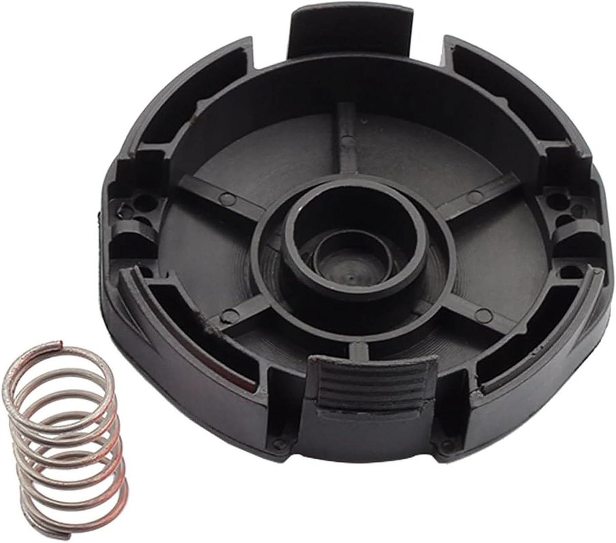 Trimmer Kop Deksel - Vangkap - Tuinonderhoud - Met Veer - 4-1/2 Inch - Zwart