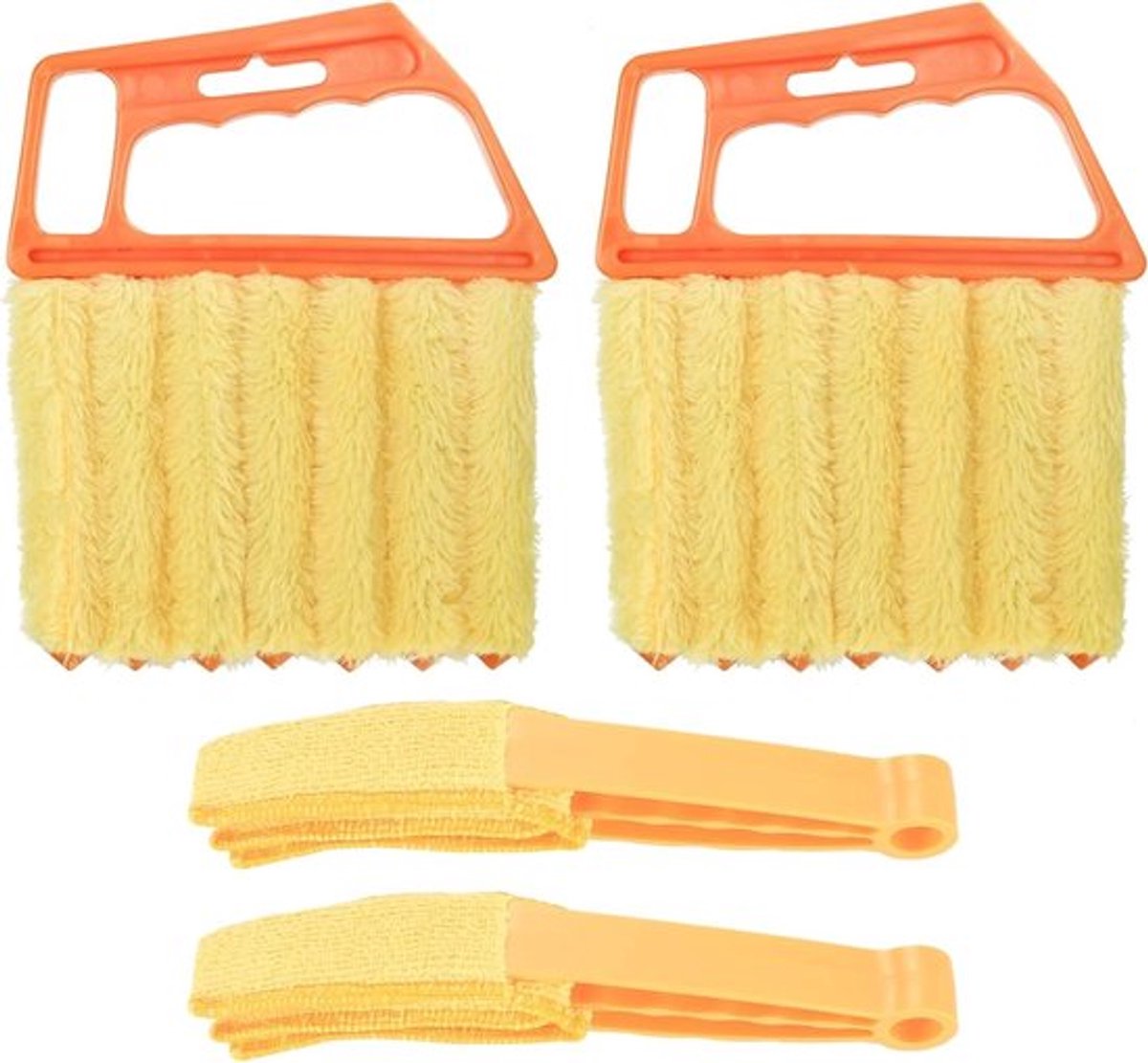 Rolluik Borstel Set voor Reiniging van Rolluiken, Ramen en Gordijnen - 4 Stuks