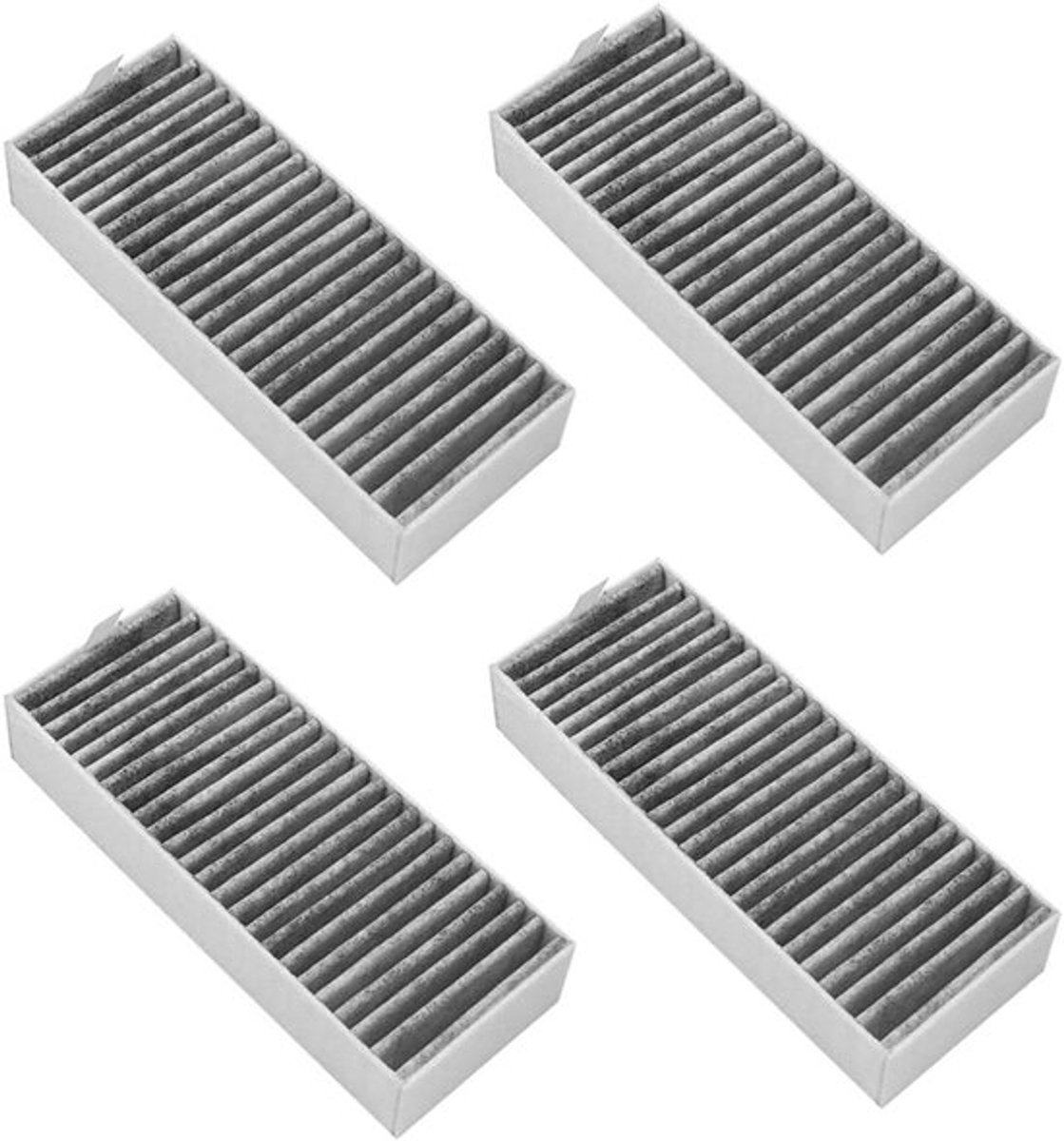 Afzuigkap motorkapfilter - Koolstoffilter - Geschikt voor 4 stuks - 192 x 75 x 35 mm.
