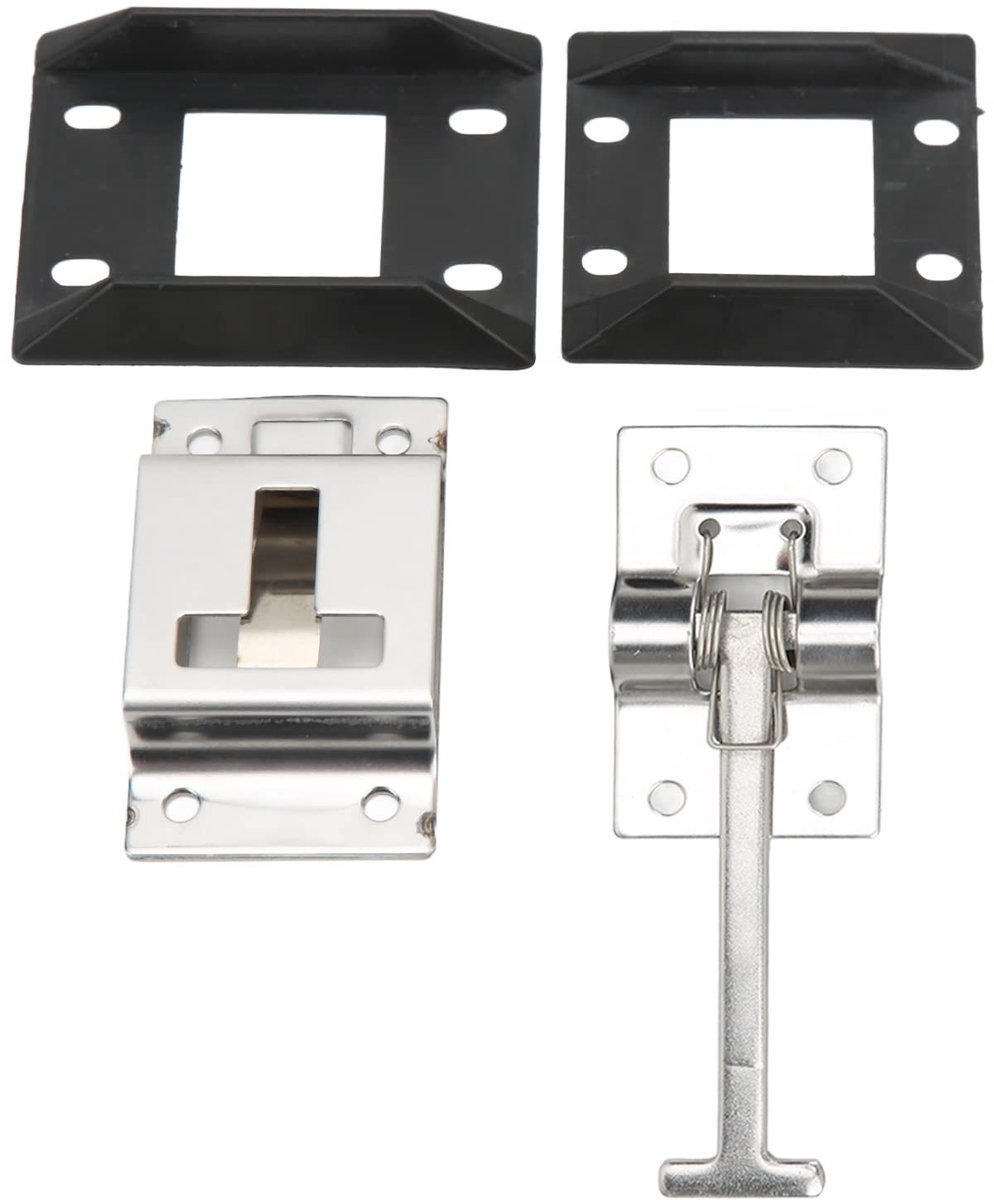 aladdien - Trailerdeurhouder - Roestvrijstalen Deurvergrendeling - Heavy Duty Universeel - Voor Camperreistrailers - T Style Catch - Ideaal voor Bev..