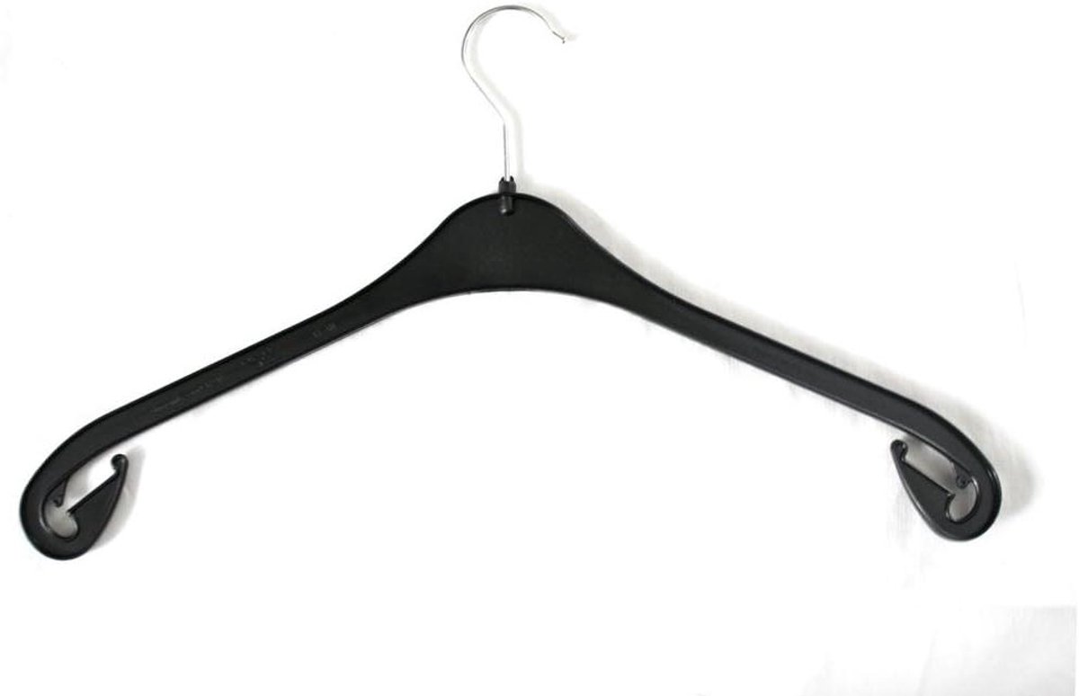 Kledinghangers - Kledingrek - Garderobe Organiseren - Antislip Plastic - 43 cm - Zwart