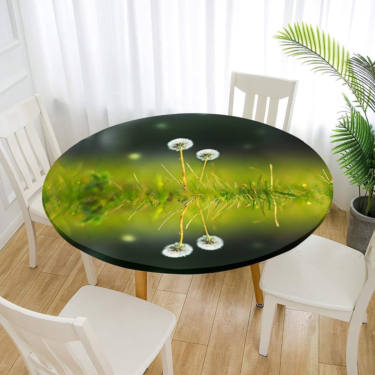 Rond tafelkleed - Tafelhoes - Eettafel decoreren - Elastische rand - 180cm - Zomer