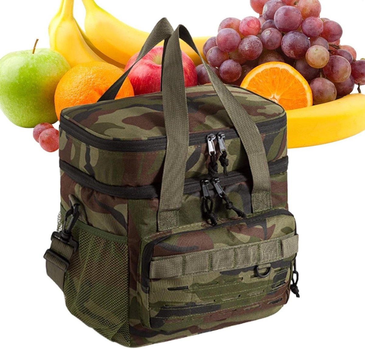 Koeltas - Geïsoleerde tas - Eten koel houden - Lekvrije voering - 19L capaciteit - Groen