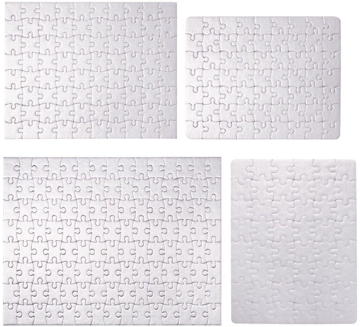ONF3 - Jigsaw Puzzles - Blank voor DIY Projecten - Ideaal voor Feestdagen - 4 Sets - Creatieve Activiteiten - Educatieve Spellen - Geschikt voor...