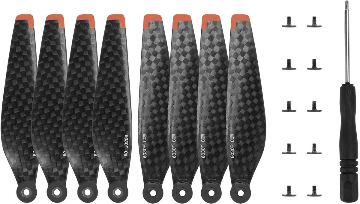 ONF3 - Carbon Fiber Propellers - Laag Geluid - Lichtgewicht Ontwerp - Perfect voor DJI Mini 4 Pro en Mini 3 Pro - Verbeterde Vliegprestaties - D...