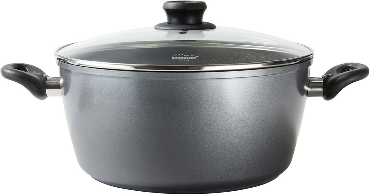 XXXL Braadpan 32 cm met Glazen Deksel Geschikt voor Inductie