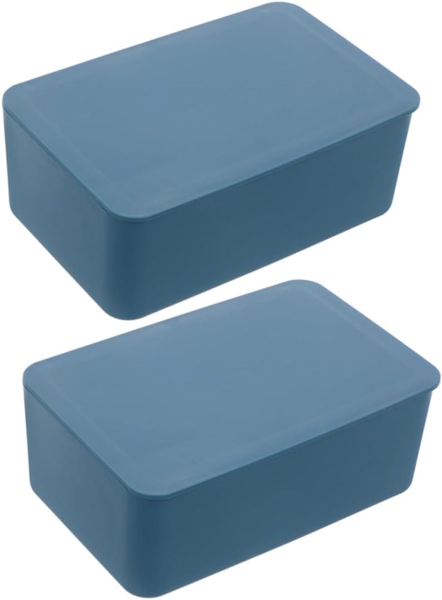 Houders Babydoekjes - Navulbare Doekjes - Onderweg Gebruiken - Brede Opening - 18 x 12.2 cm - Blauw
