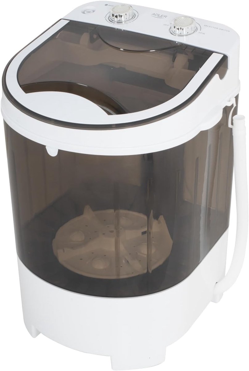 Compacte Wasmachine - Mini Wasmachine - Ruimtebesparend Wassen - Was- en centrifugefunctie - 4 kg - Wit