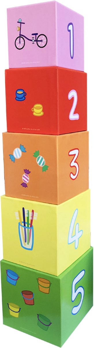 Peppa Pig Stacking Cubes with wooden figurines