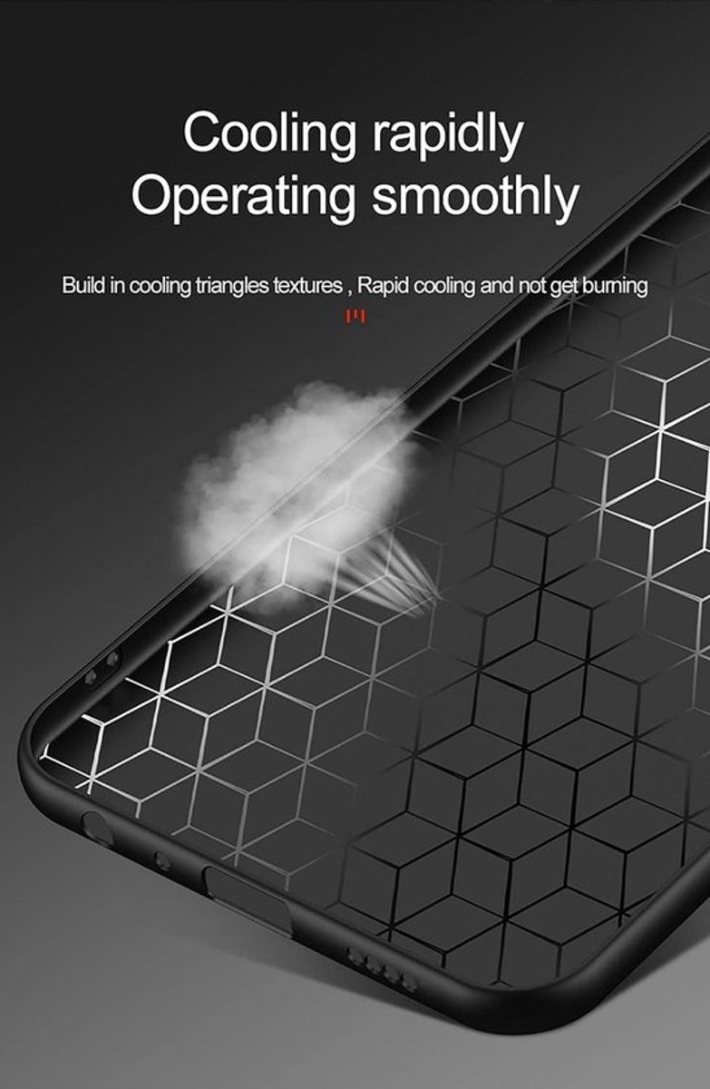 Cover voor smartphone met metalen ringsteun en valbescherming - Blauw