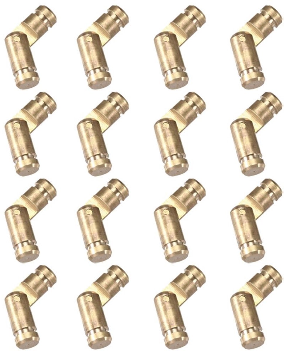 aladdien - Vatscharnieren - Messing verborgen scharnieren - Duurzaam en roestbestendig - 4 x 15 mm - Voor doe-het-zelf projecten - Perfect voor hout...