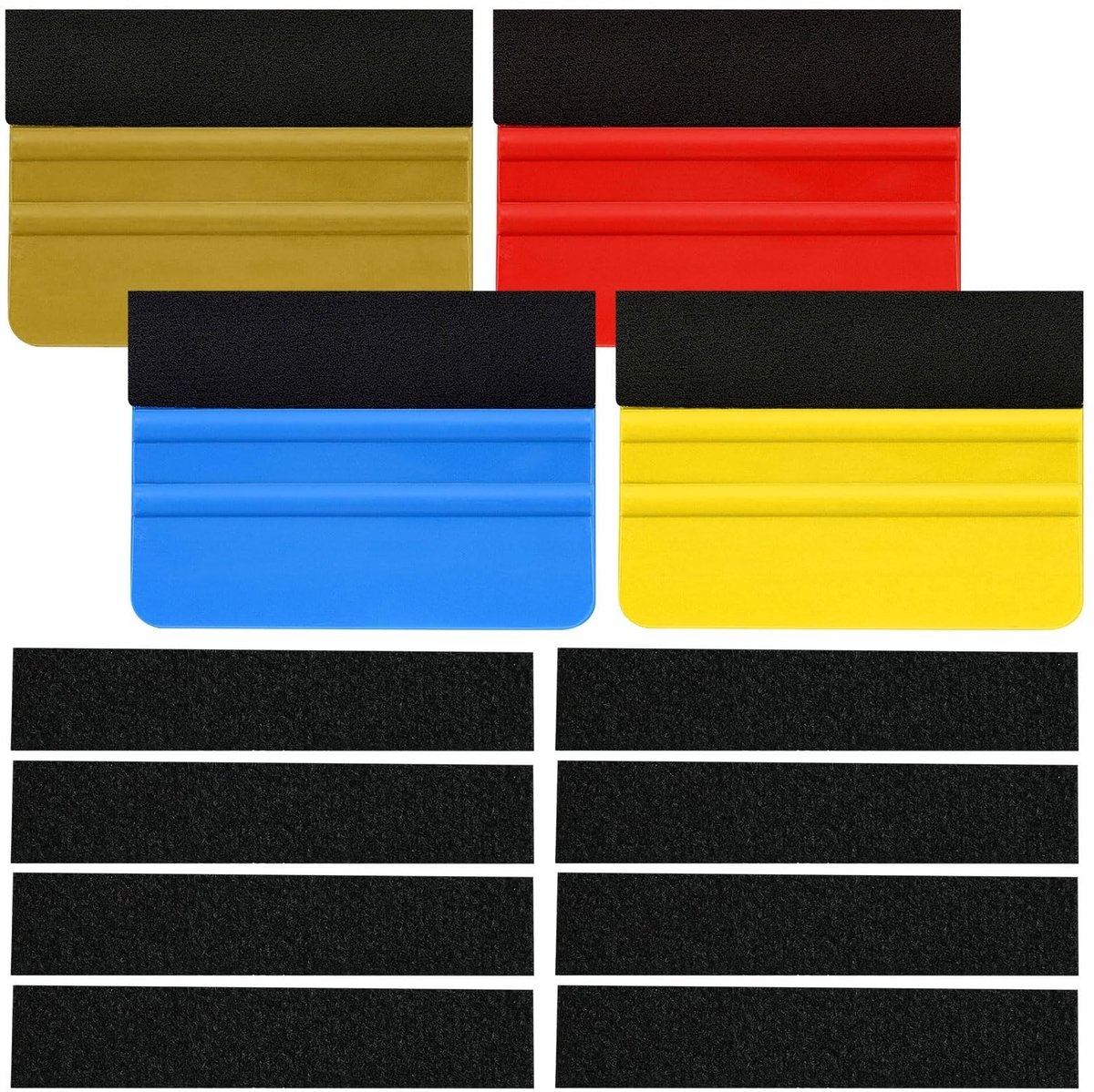 aladdien - Ultieme Folie Rakel - Folie aanbrengen - Compleet met vilt randen - Perfect voor raamfolie - Geen gereedschap nodig - Geschikt voor versc..