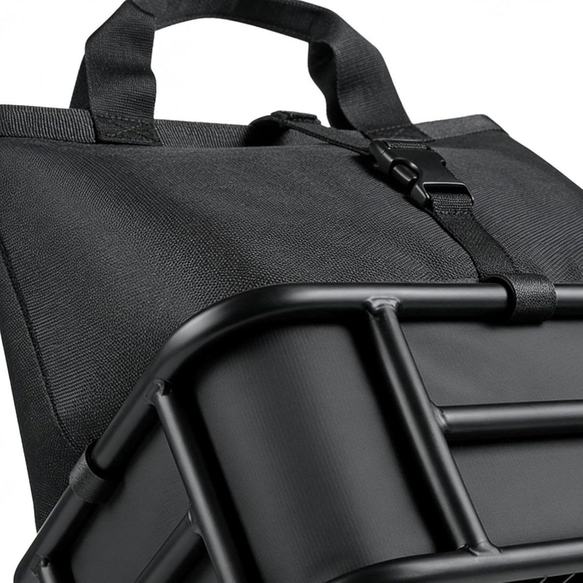 Fietsmand Achter - Fietstas Bagage - Boodschappen Vervoeren - Waterproof Anti-roest - 34x30x15 cm - Zwart