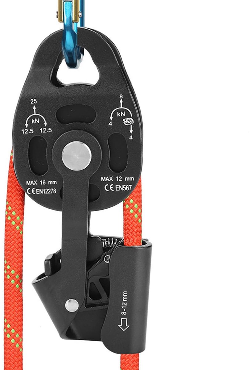 aladdien - Katrol voor zware voorwerpen - Hijs zwenkkatrol - Sterk draagvermogen - Geschikt voor 8-12 mm touw - Veiligheidsuitrusting - Ideaal voor ...