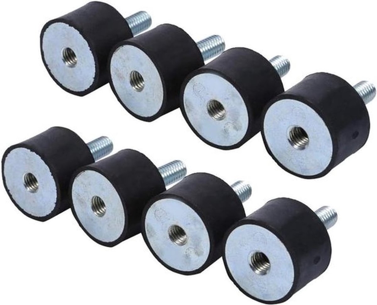 Isolatie rubberen noppen M6/M8 voor auto, boot, spoelen - set van 4 met schokdemper