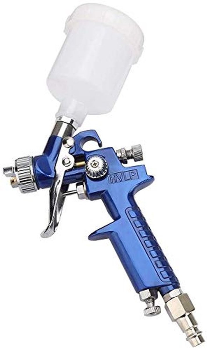 aladdien - Spray Gun - Verfspuit - Economisch en Praktisch - 125ml Cup - Verf Sproeier - Perfect voor Schilderen - Pneumatische Tool