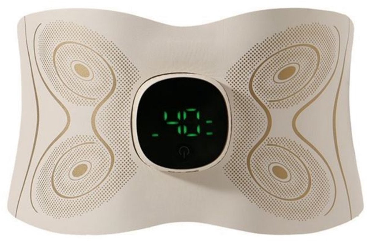 Schoonheids- en gezondheidsmassageapparaat voor buik en taille, 7 standen, 16 intensiteitsniveaus, 3 verwarmingsniveaus, EMS-technologie, massage voor het hele lichaam.