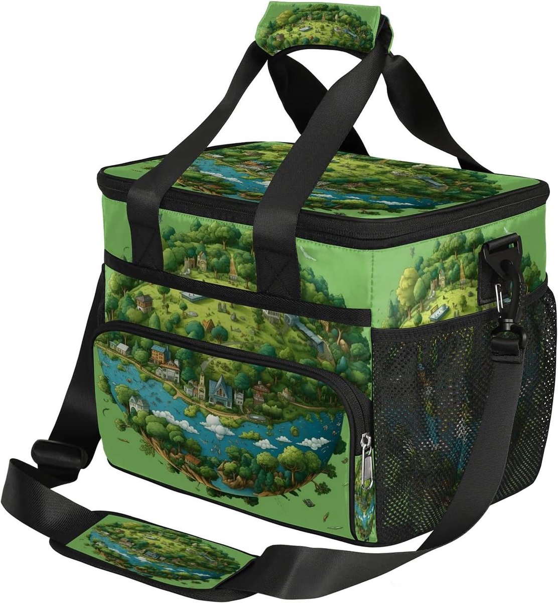 Lunchtas - Koeltas - Picknick en Werk - Veelzijdig Opbergvak - 22 x 30.5 x 25.5 cm - Multicolor