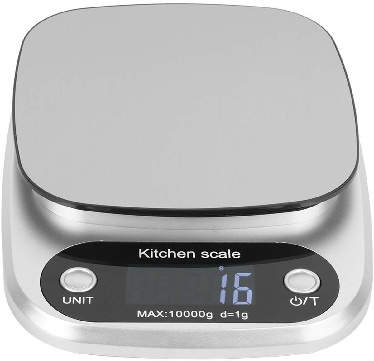 ONF3 - Mini Draagbare Keukenweegschaal - Nauwkeurige Elektronische Weegschaal - Compact en Handig - Roestvrijstalen Design - Tot 10kg / 1g - Ide...