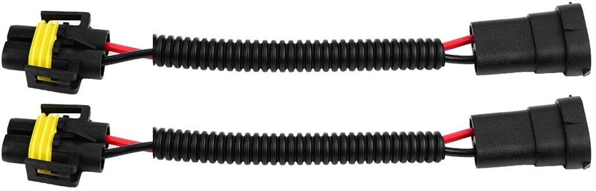 aladdien - Lamp Adapter Kabels - Set van 2 - Hoogwaardige kwaliteit - Fendinebbia - Geschikt voor auto - Lichtoplossingen - Universeel