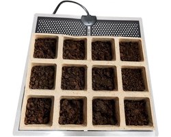 Onderterrariumverwarmer - Warmtemat Terrarium - Reptielen Verwarmen - Gelijkmatige Warmte - 15 x 14 cm - Zwart
