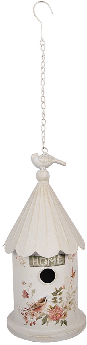Clayre & Eef Vogelhuis Ø 19x40 cm Beige Metaal