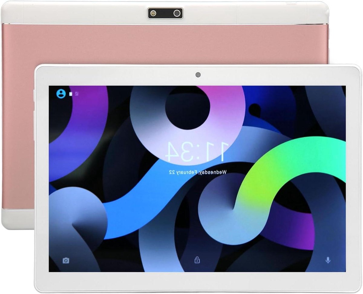 Android Tablet - 10 inch apparaat - Entertainment en werk - 12GB RAM 256GB - 10.1 Inch - Rosé goud