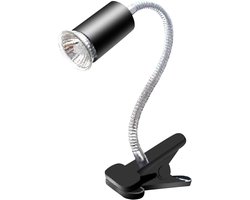 Reptielen Warmtelamp - UVB Licht Lamp - Terrarium Klimaat - 360° Draaibare Klem - 40 cm Zwanenhals - Zwart
