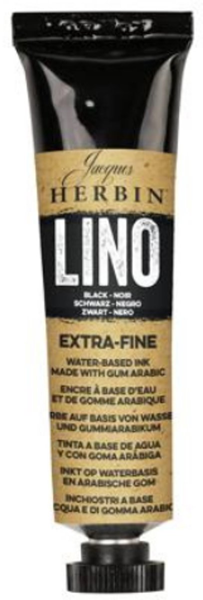 Lino inkt 35 ml zwart