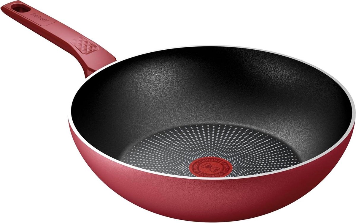 Koekenpan Wok - Roerbakpan - Lekker Koken - Titanium Anti-aanbaklaag - 28 cm - Multicolor