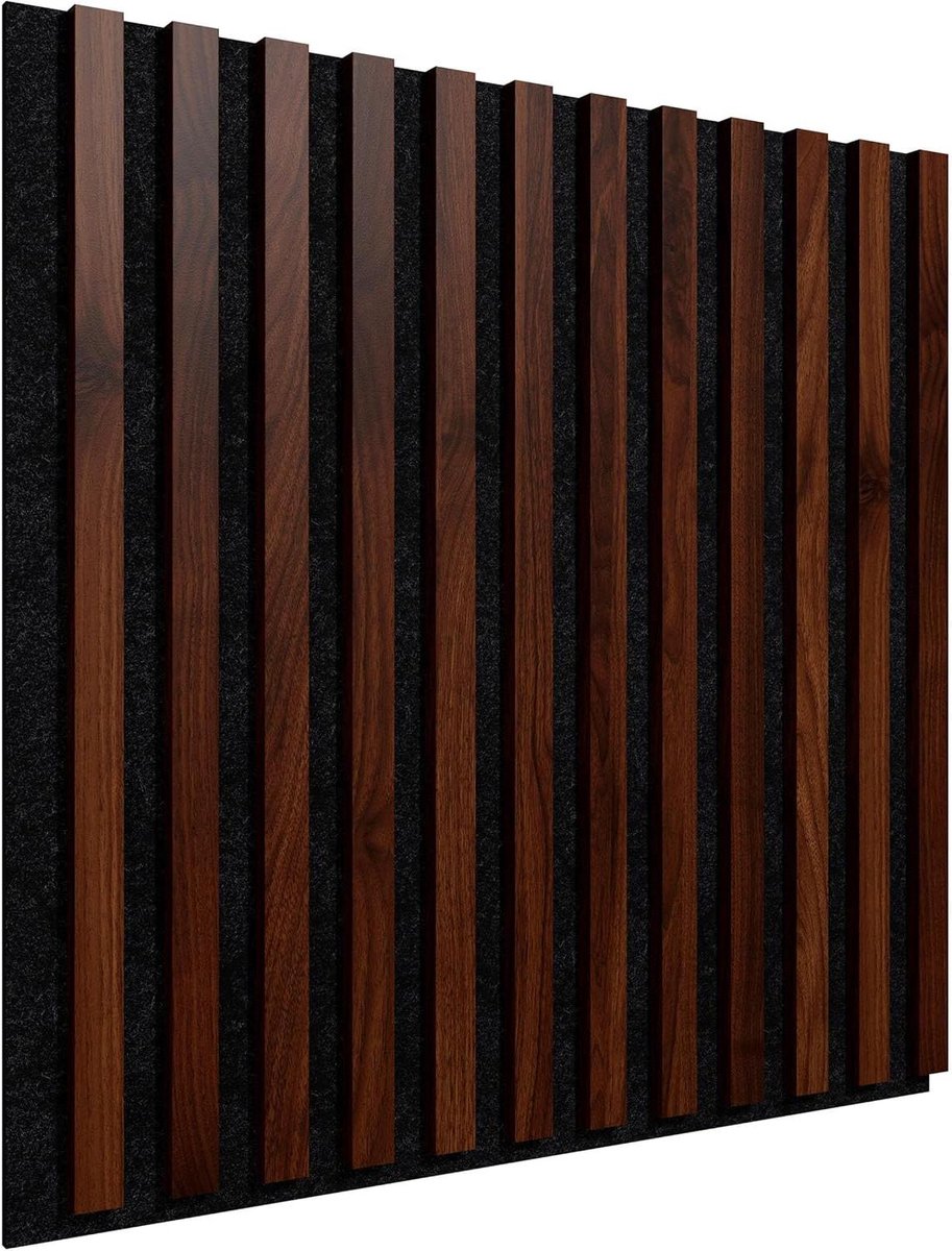 Akoestische Wandpanelen - Houten Lamellen - Ruimte Verbeteren - Modulair Design - 60x60 cm