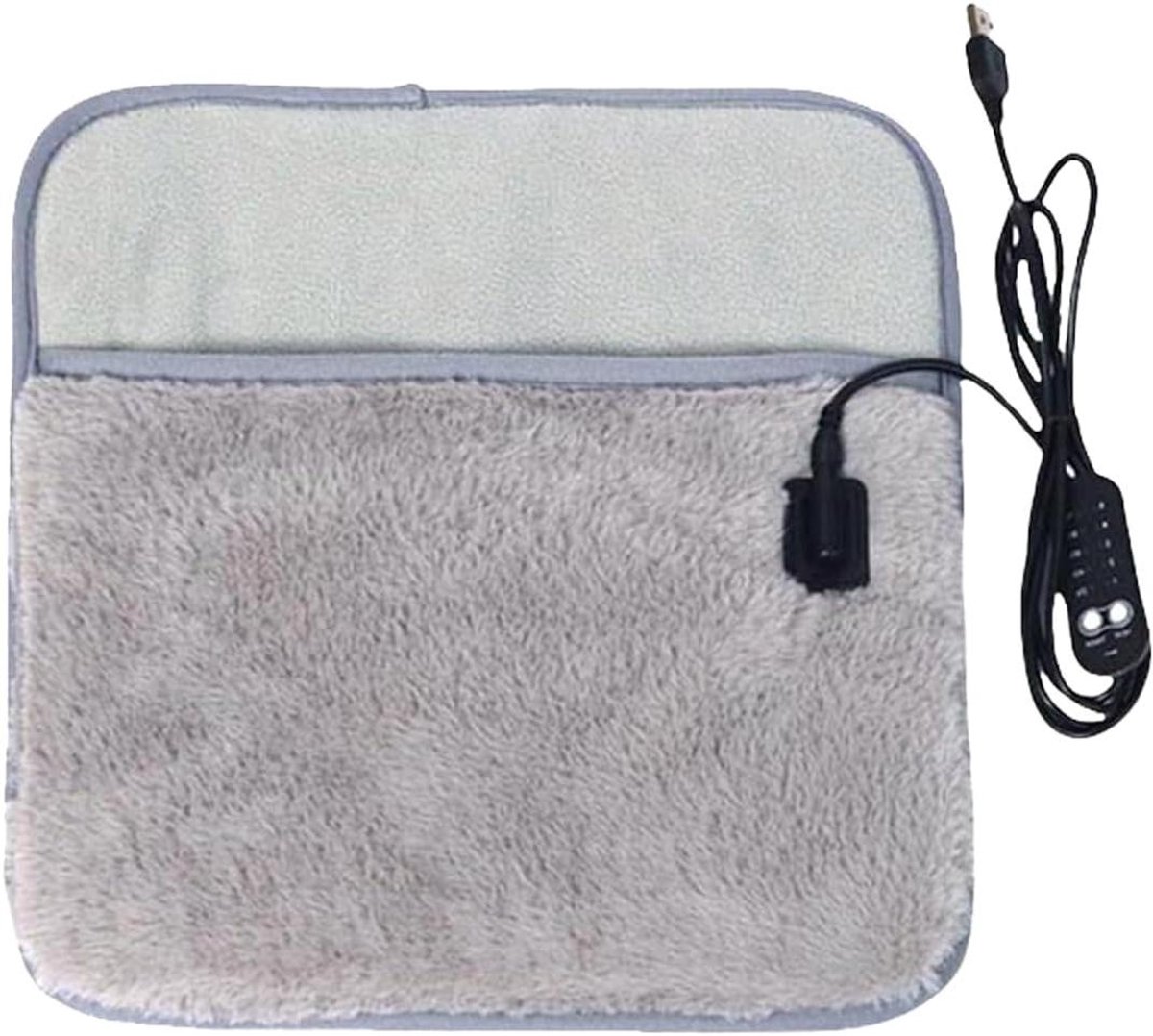 Elektrische Voetenwarmer - Voetverwarmer Ontspanning - Warmte Comfort - 5 Warmtestanden - 30 cm - Bruin