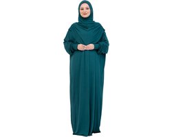Prien Women's Hijab Prayer Clothes Cotton Muslim Abaya for Women Soft Head Scarf Prayer Dress Elegant Turkish Islamic Dress Eid Ramadan Umrah Hajj