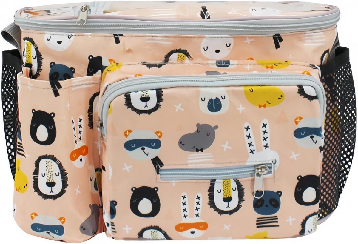 Baby Stroller Bag Universal, Large Stroller Storage Bag, Diaper Bag Stroller with Cup Holders and Shoulder Strap, Universal Baby Stroller Bag, Suitable for All Models Pram and Buggy