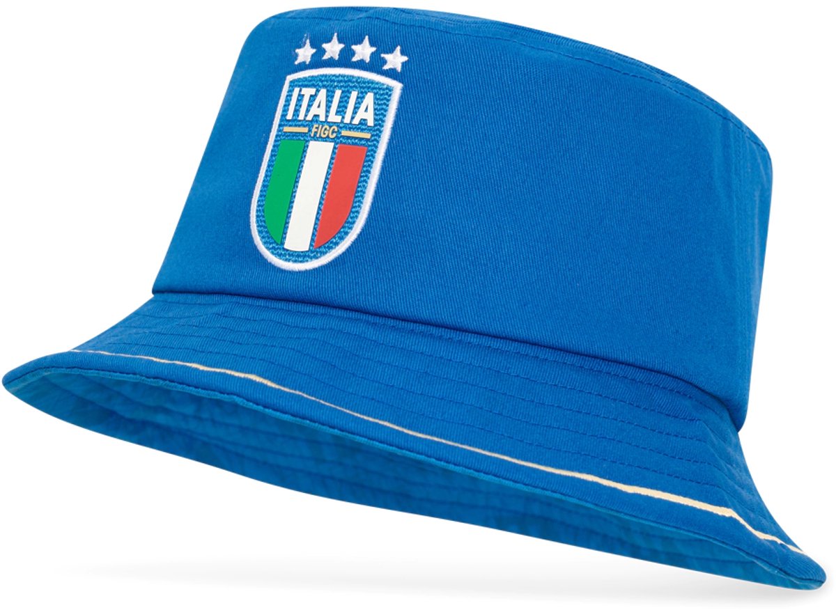 Italië Bucket Hat - FIGC - Blauw - Italiaans Elftal - Voetbal