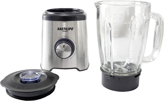 Bastilipo BVA-1200S Tafelmixer, 1.200 W, 5 snelheden, glazen kan, 1,75 l van Bastilipo — afbeelding 3