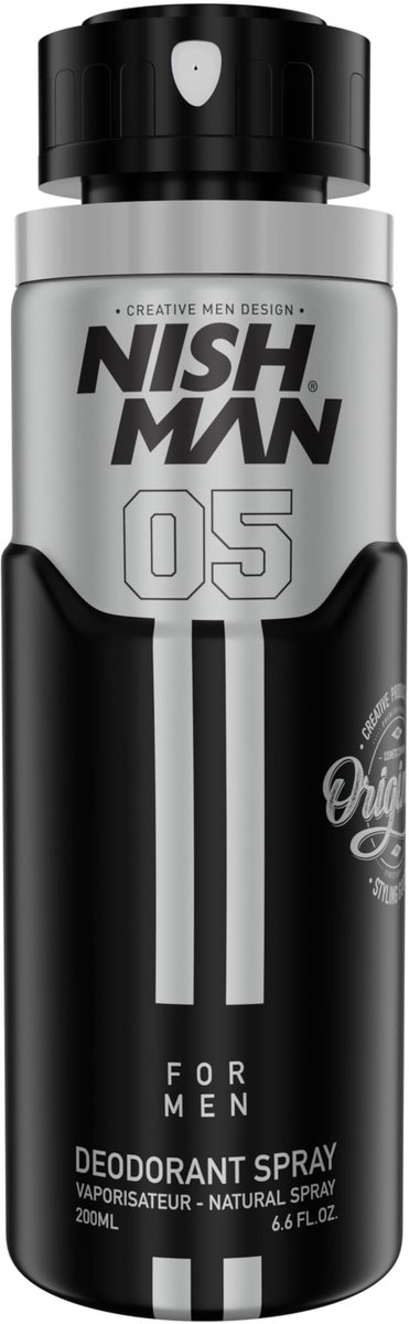 Nishman Deodorant Spray 02 Fruity Citrus – fruitige musk voor heren 200ml