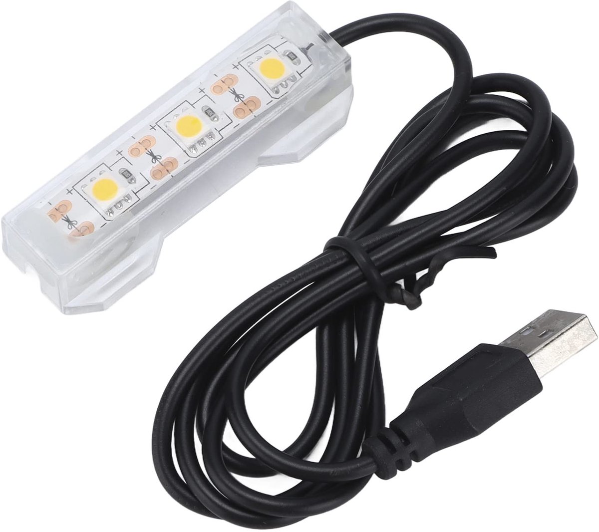 aladdien - USB Aquariumlamp - Mini LED Verlichting - Waterdicht en Draagbaar - Voor Koraal en Waterplanten - Geschikt voor Viskweek - Kunststof