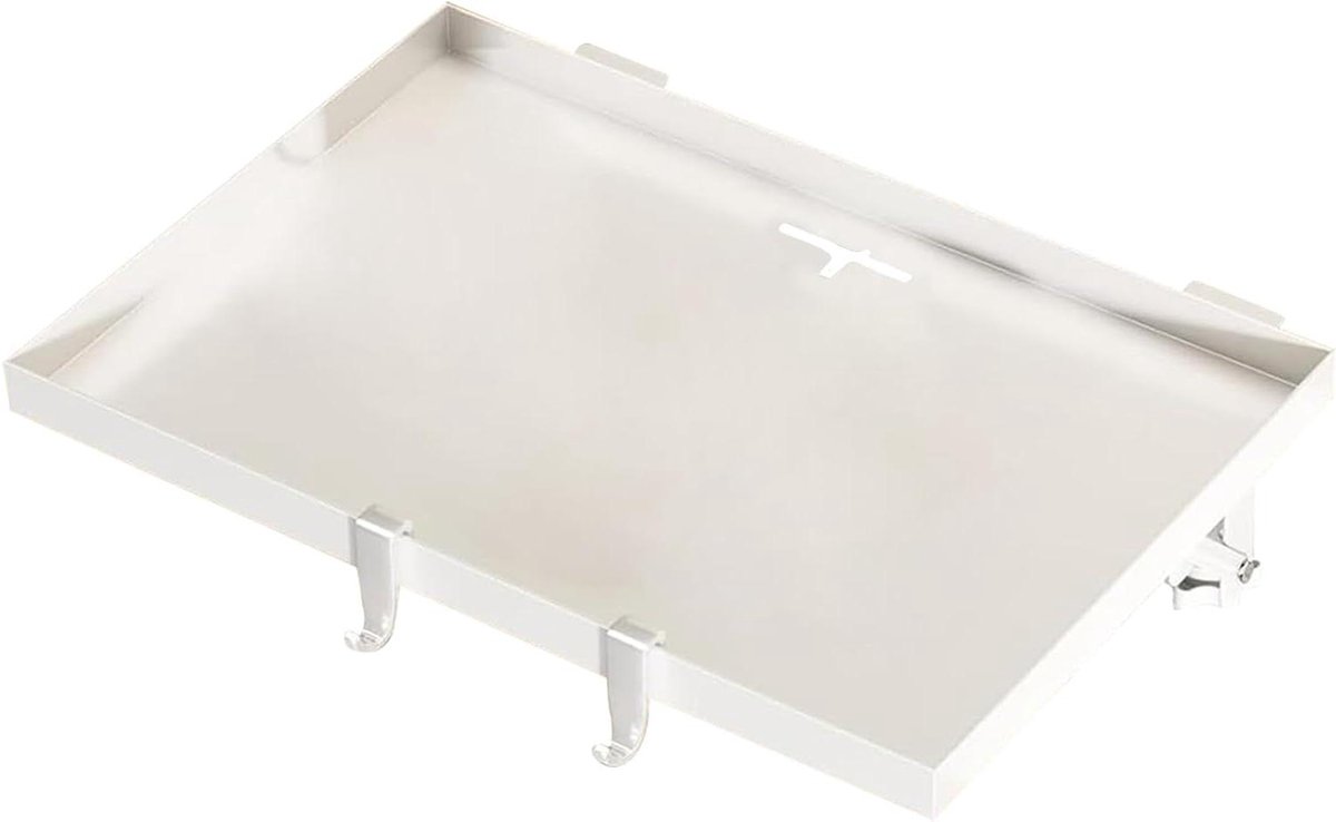 Bed Frame Shelf - Nachtkastje - Ruimte Besparen - Inklapbaar Ontwerp - 32x23.5 cm - Wit