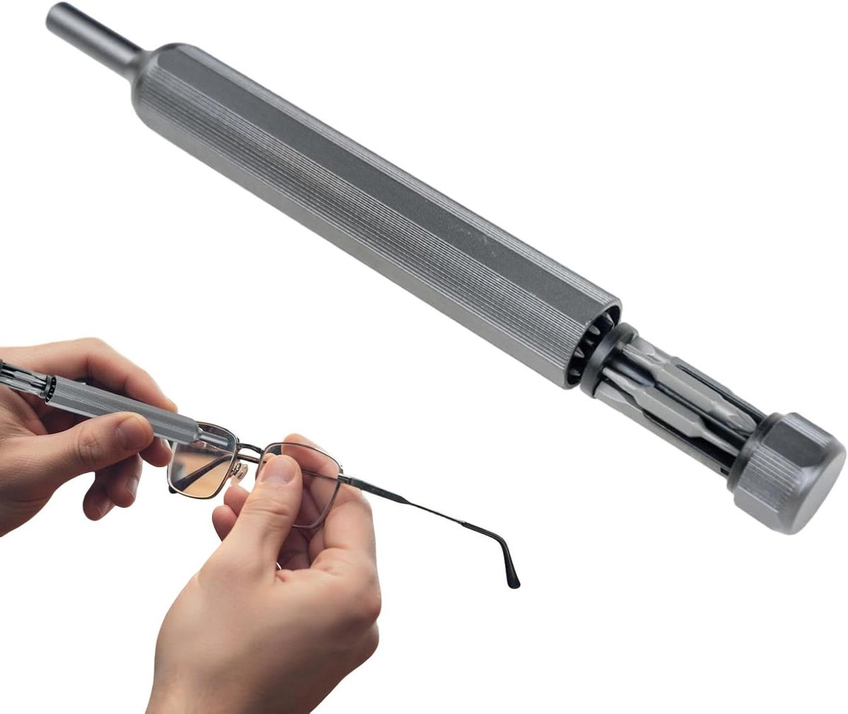 Schroevendraaierset - Precisie Tool Kit - Apparaten Repareren - Magnetische Bits - 37 Delig - Zilver