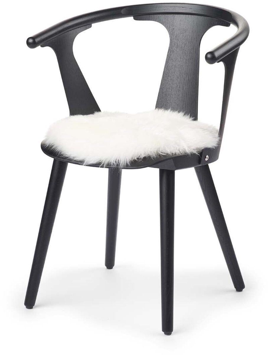 Sheepskin House - Langharige Schapenvacht Stoel Cover - D38 cm