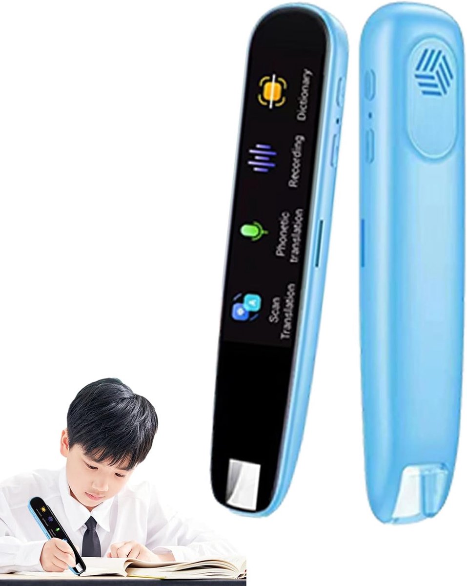 Spraakvertaler Pen - Leespen Scanner - Talen Leren - 113 Talen Ondersteuning - 13.85 cm - Blauw