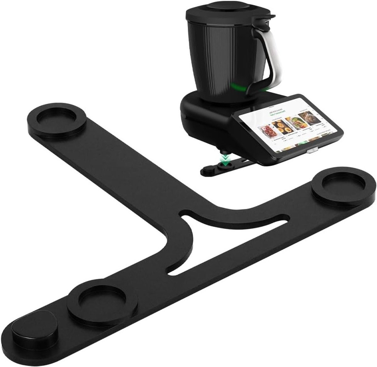 Sliding base voor Thermomix TM7, accessoires met Teflon glijvlakken, spatula houder en stabiele bewegingen, ideaal voor keuken efficiëntie en gebruiksgemak