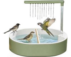Automatische vogeldouche met kraan en circulatie, ideaal voor parkieten, kaketoes en kanaries, inclusief accessoires