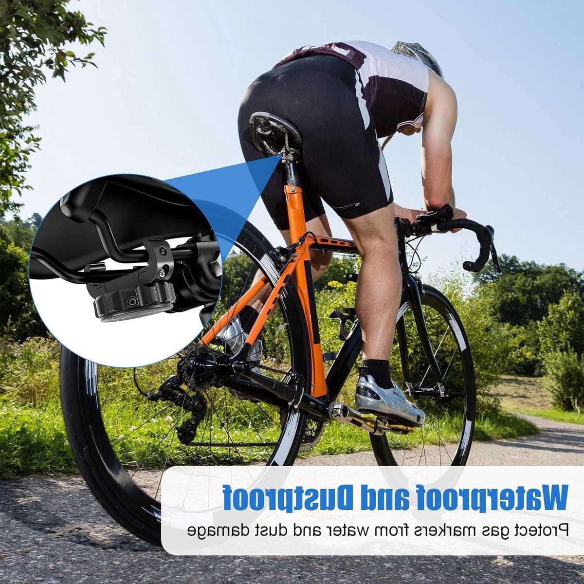 Fietshouder voor AirTag - Verstevigde zadelhouder, accessoires voor fietsen, diefstalbeveiliging en roadbike essentials